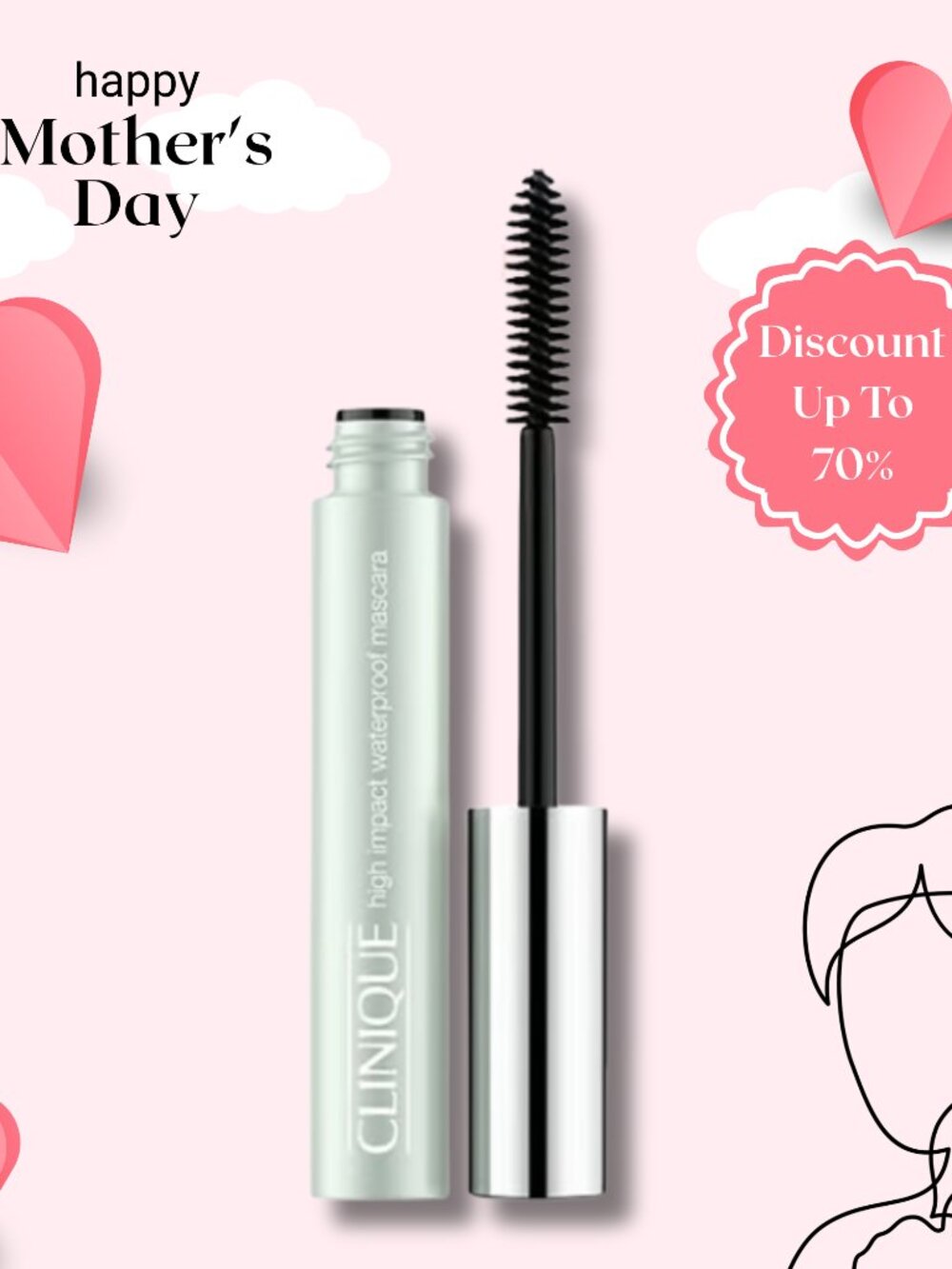 Clinique High Impact Waterproof Mascara - 01 Black, 0.28 oz
